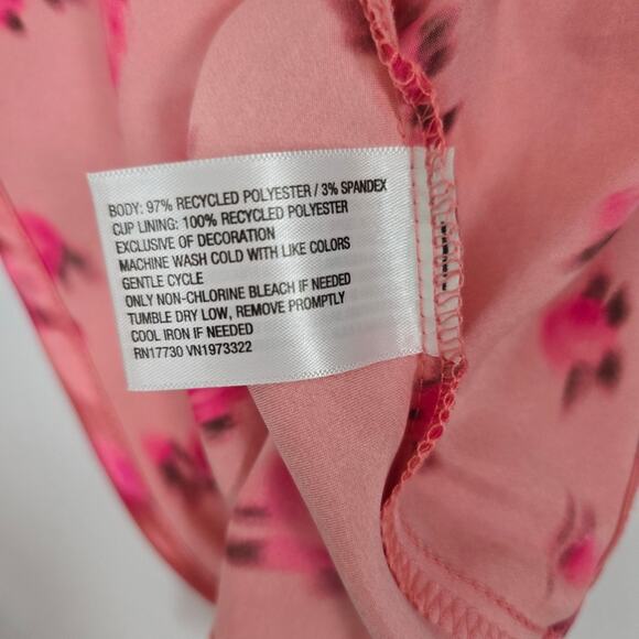 Wild Fable  Salmon Pink Satin Lace Babydoll Slip Dress Whimsical Fairycore L - Picture 10 of 14